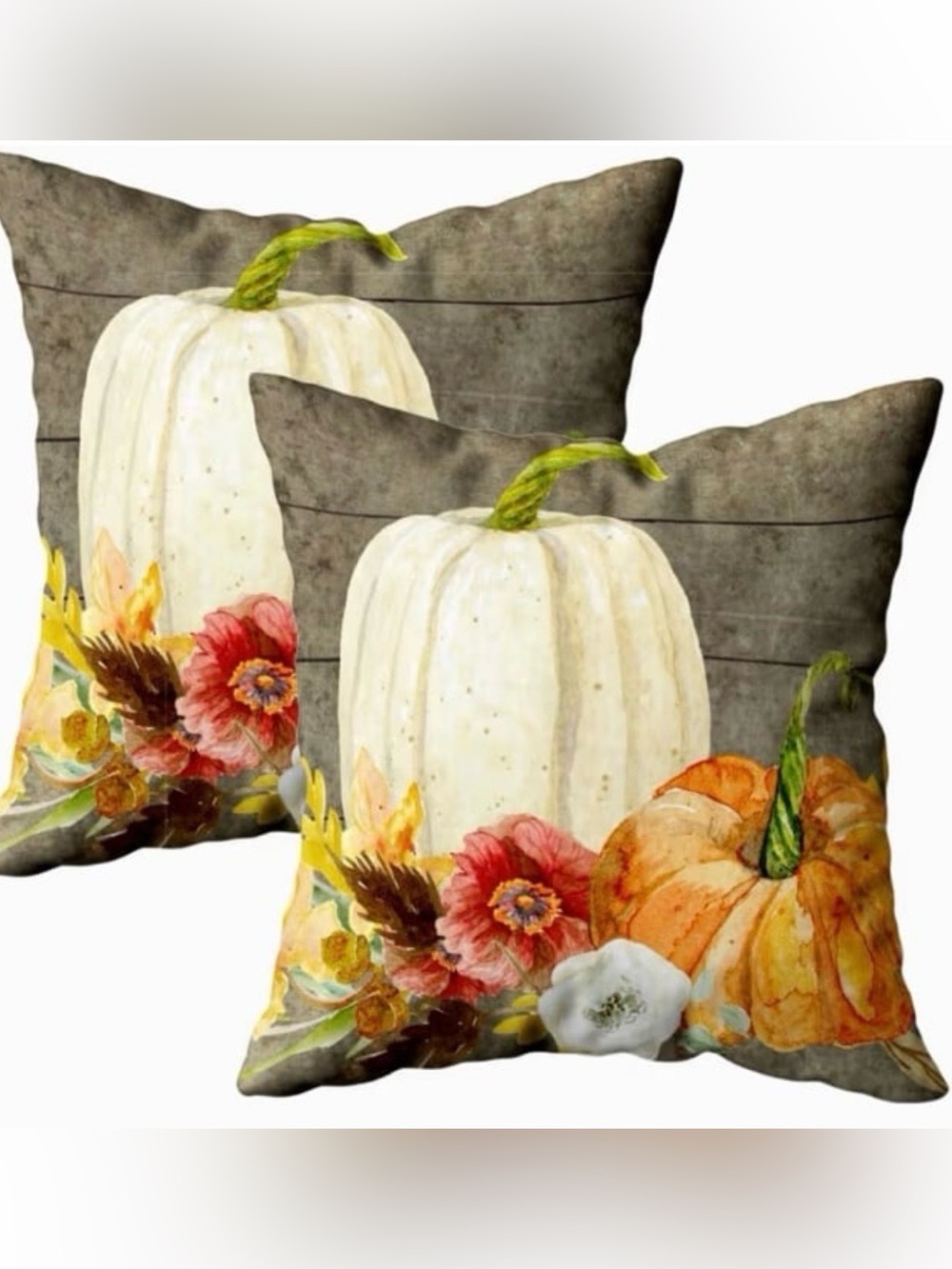 Sofa Pillow Covers, Zippered Pillowcases 18X18Inch 2 Pack